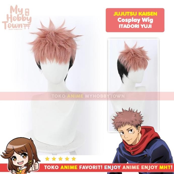 BEBAS ONGKIR - Wig Cosplay Anime Jujutsu Kaisen : Itadori Yuji