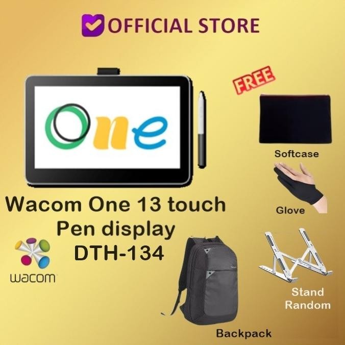 Wacom One Pen Display 13 Touch Pen Display Dth134 Dth 134 Display 13" New Stok