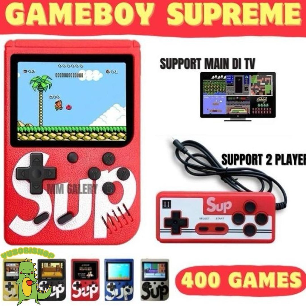 Gameboy 2 Player Retro Mini 400 In 1 Sup Game Box Portable Game Boy Cod