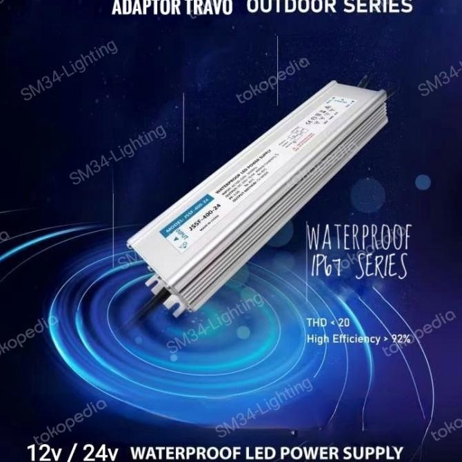 HARGA DISC - Travo 24Volt Waterproof IP67 100w 200watt DC24volt Travo Kolam 24V