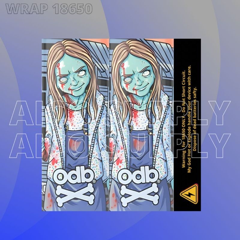 

*PromoGet2* Stiker Wrap Baterai 18650 Odb Untuk Melindungi Dan Mempercantik 43 Stiker Garskin HP/Case Custom COD