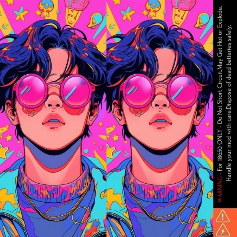 

*PromoGet2* Jaka Stiker Wrap Baterai 18650 Color Art Untuk Melindungxi Dan Mempercantik Battery 7 Stiker Garskin HP/Case Custom COD