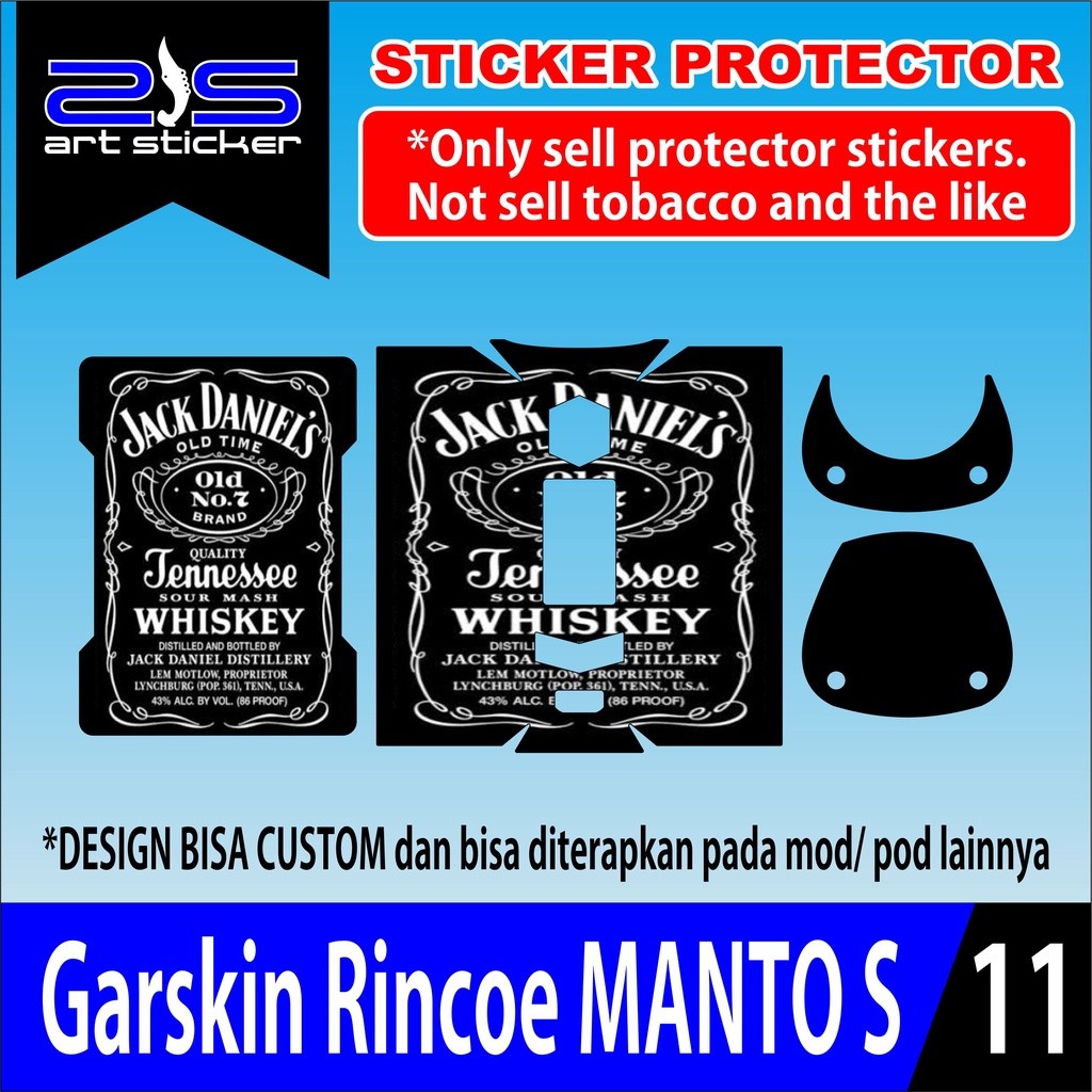 

*PromoGet2* Rincoe Manto S Jack Daniels Stiker Garskin HP/Case Custom Dan COD