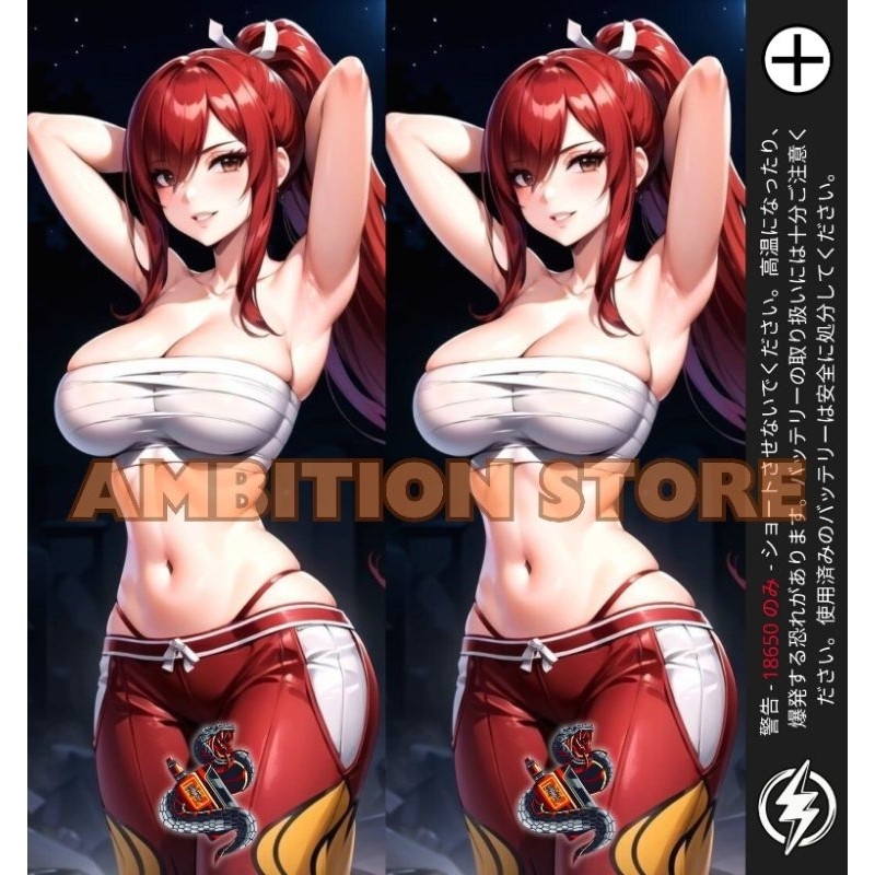 

*PromoGet2* Ambitionstore Stiker Wrap Baterai 18650 Ambition V18 Series Pelindung Dan Penghias Untuk Segala Merek 38 Stiker Garskin HP/Case Custom COD