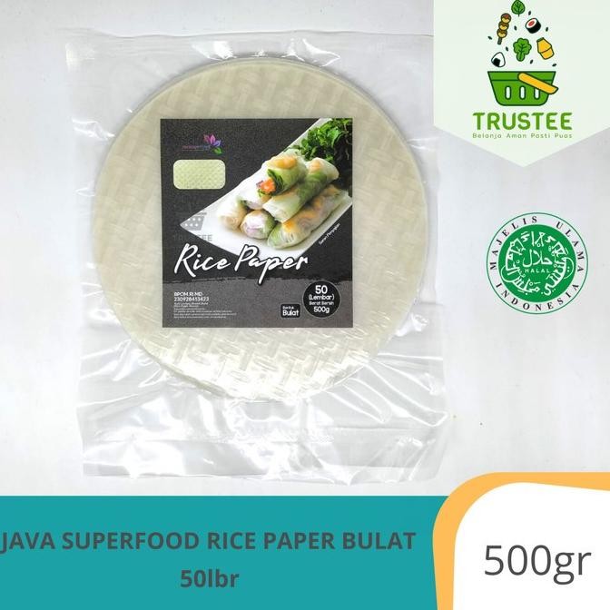 

(Good) Java Super Food Rice Paper / Kulit Lumpia Bulat 50 Lembar HALAL 500gr