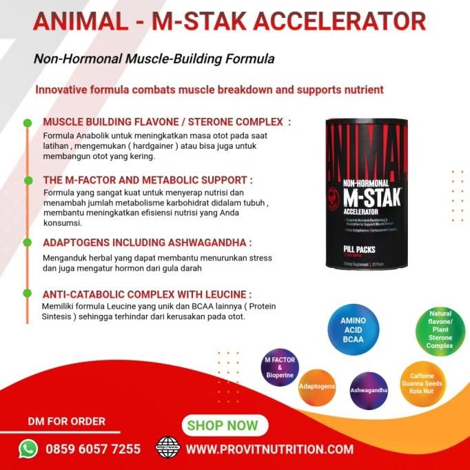 Universal - Animal M Stak 21 Packs Bulking Weight Gainer Anabolic Mass