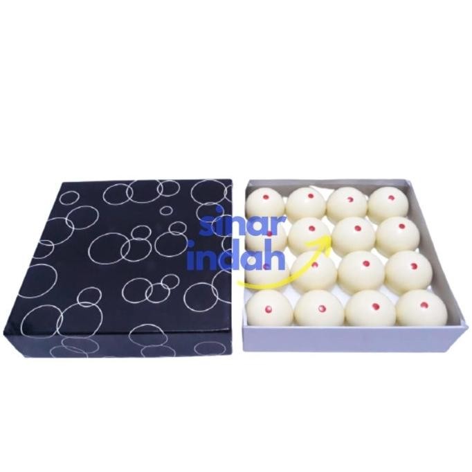 Murah Gaco Bola Biliard TAIWAN Ukuran Besar 2 1/4 1 Titik Merah IMPORT Non COD