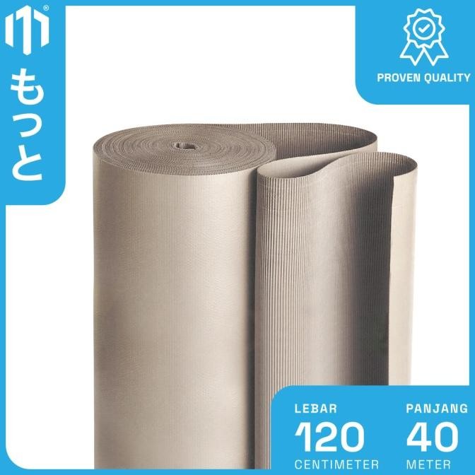 

TERBARU - Single Face / Corrugated Roll Ukuran 120 CM x 40 M - Karton Lembar Untuk Packing - Motto Single Face