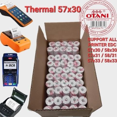 

BEBAS ONGKIR - Kertas thermal 57x30 otani kertas print thermal 57 x 30 OTANI