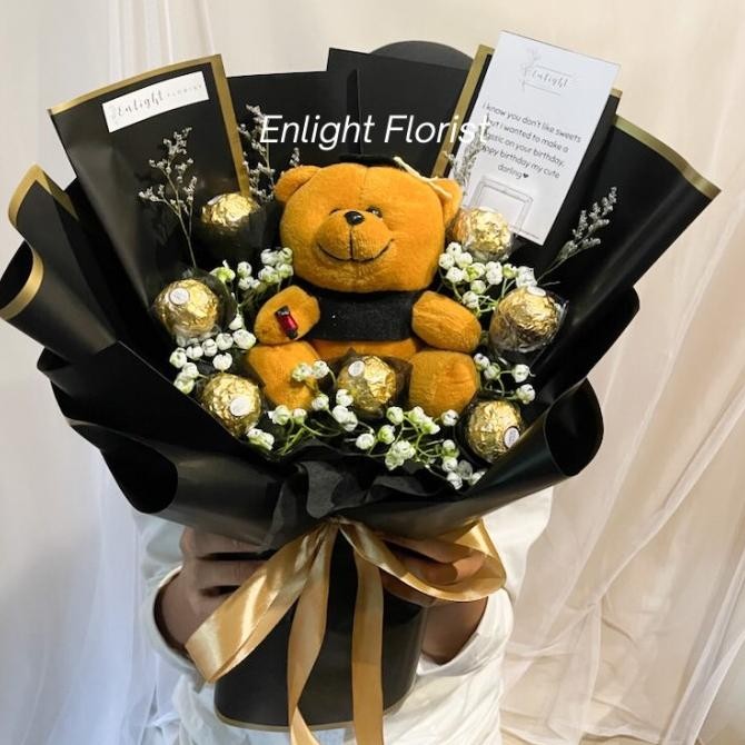 

Buket coklat ferrero ferrero bouquet isi 7 Buket Snack Terlaris