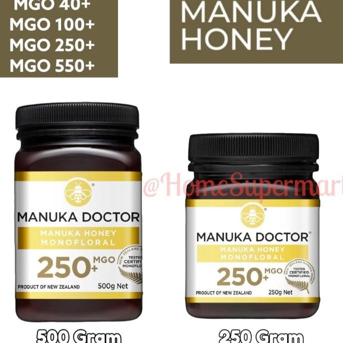 

Madu Manuka Doctor Honey MGO 40+ 100+ 250+ 550+ 850+ 250GR 500GR READY PRA
