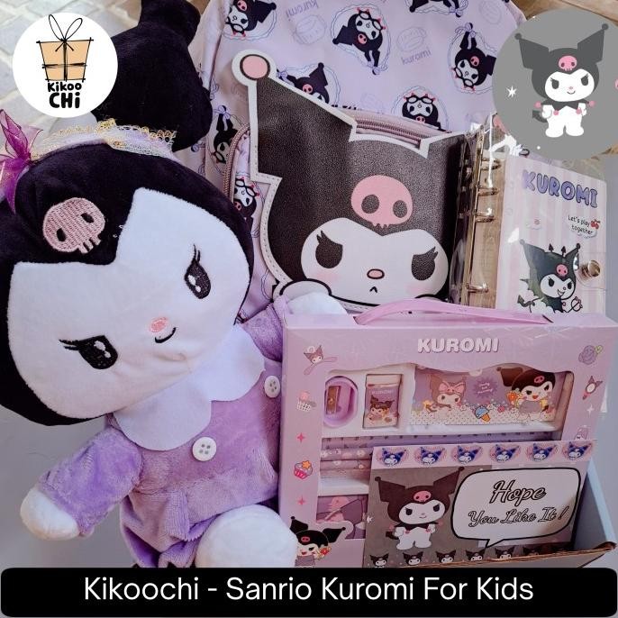 

TERBARU KIKOOCHI KUROMI FULL SET FOR KIDS - HADIAH KADO ULANG TAHUN TAS SEKOLAH SANRIO ANAK PEREMPUAN BONEKA TEMPAT PENSIL BUKU DIARY !!!!!