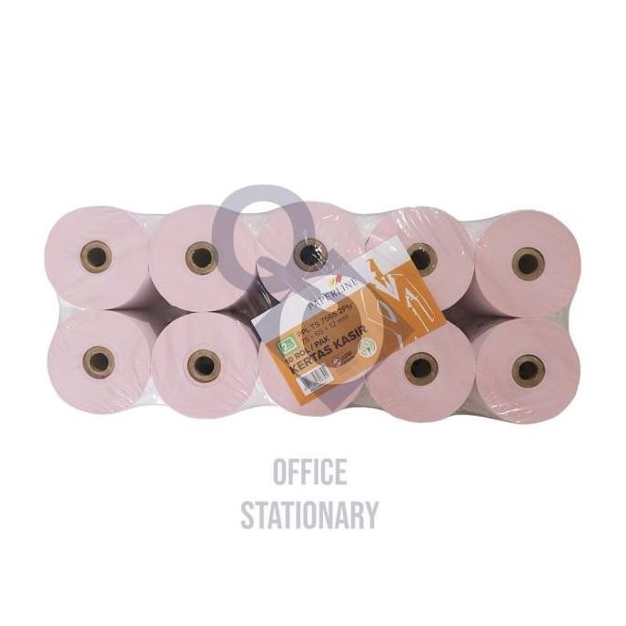 

Paperline 75 x 65 x 2 Ply Kertas Struk Kasir / Rangkap Putih Merah POS