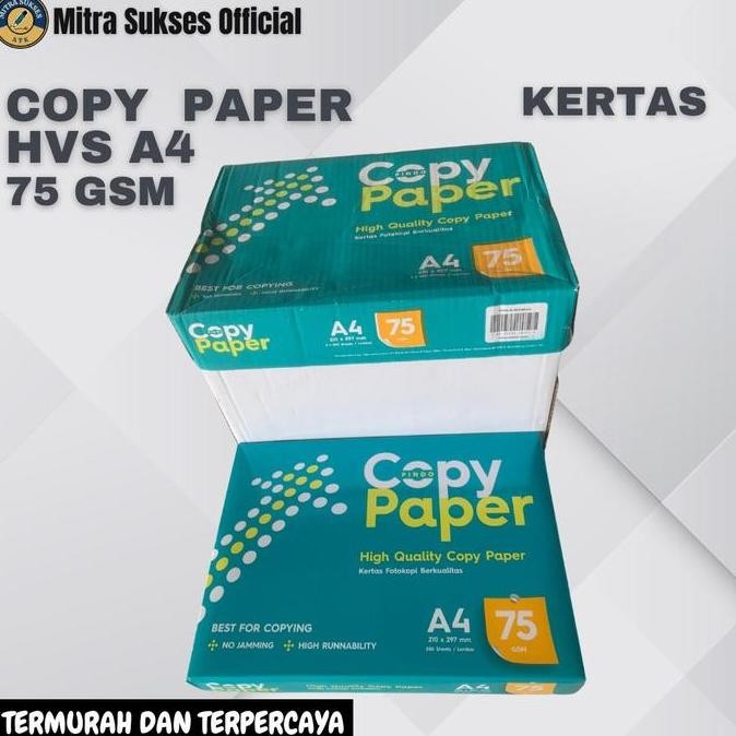 

BEBAS ONGKIR - KERTAS HVS A4 COPY PAPER 75 GR [1 KARTON]