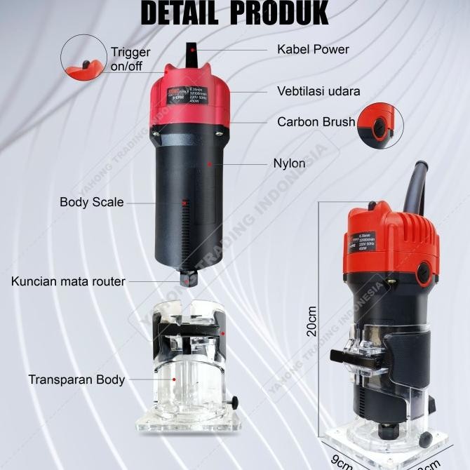 MESIN ROUTER TRIMMER ALAT PENGUKIR KAYU