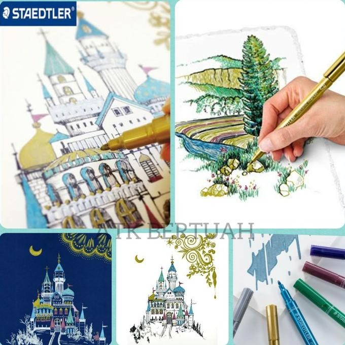 

PEN SPIDOL WARNA METALIK STAEDTLER METALLIC MARKER PENS