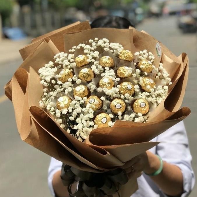 

The Hanna Florist - Ferrero Bouquet Buket Coklat Terlaris