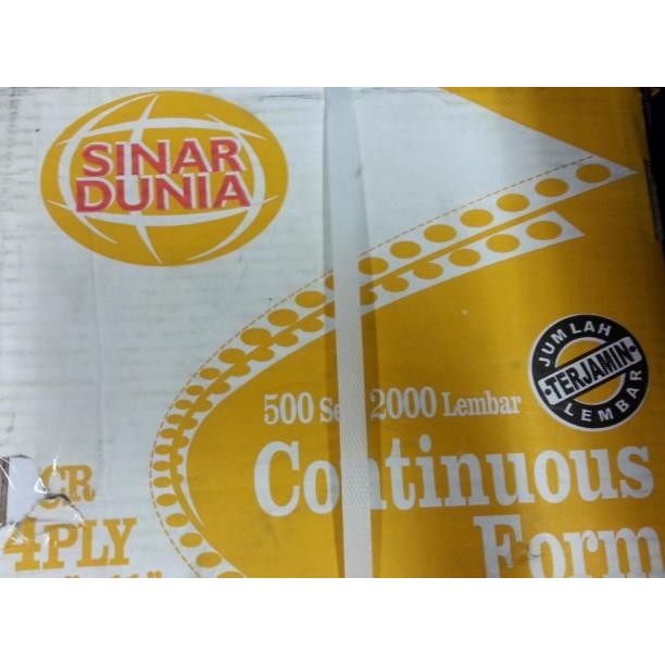 

BEBAS ONGKIR - Kertas Continuous form NCR 4rangkap SiDU
