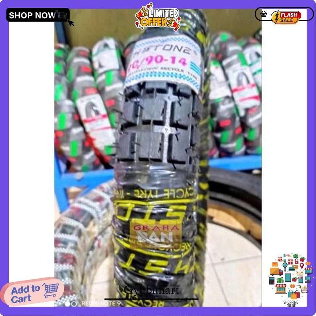 Ban Motor Metic Trail 90/90-14 Ban Tril Ring 14 Ban Tril Metic Honda Beat Vario Mio Fino Spacy Spin 