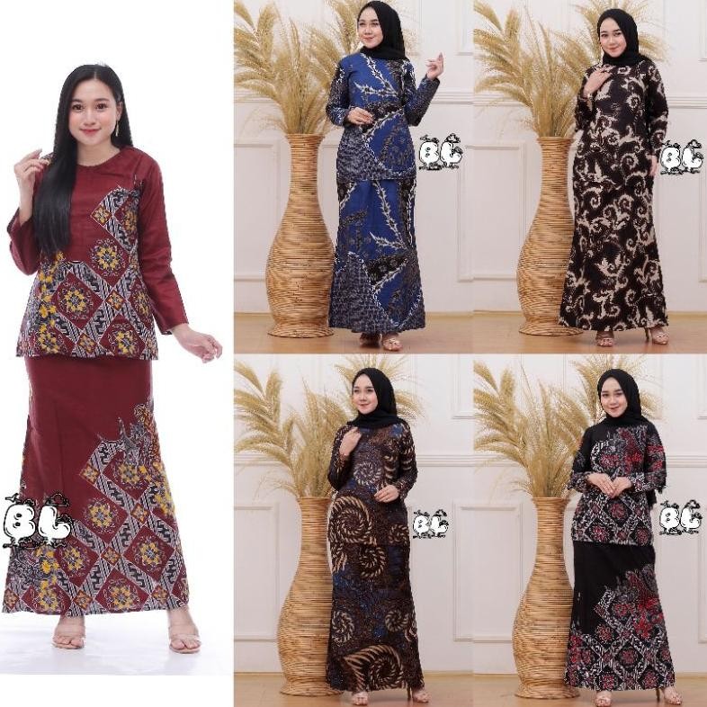 COD MEGA - BAJU KURUNG WANITA MELAYU TERBARU SETELAN BATIK WANITA MODERN 2021 BAJU KURUNG MALAYSIA 2