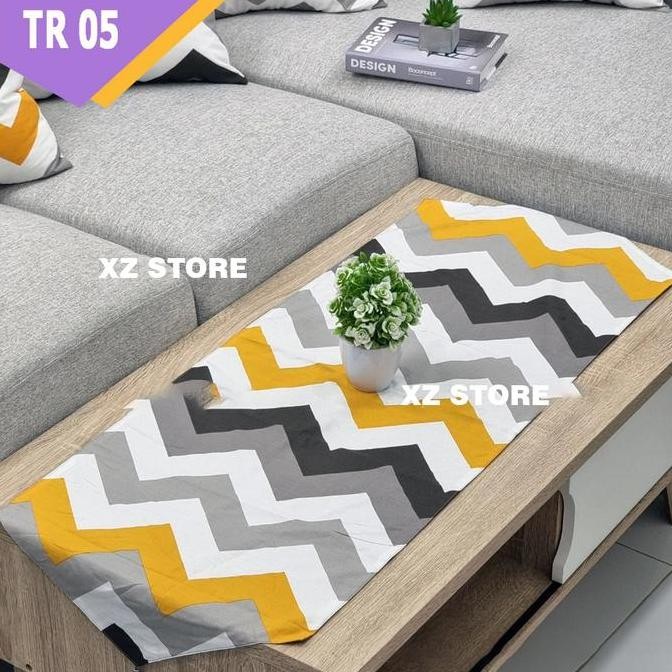 Taplak Meja Sofa / Meja Tamu ukuran 120x40 Kain Katun murah