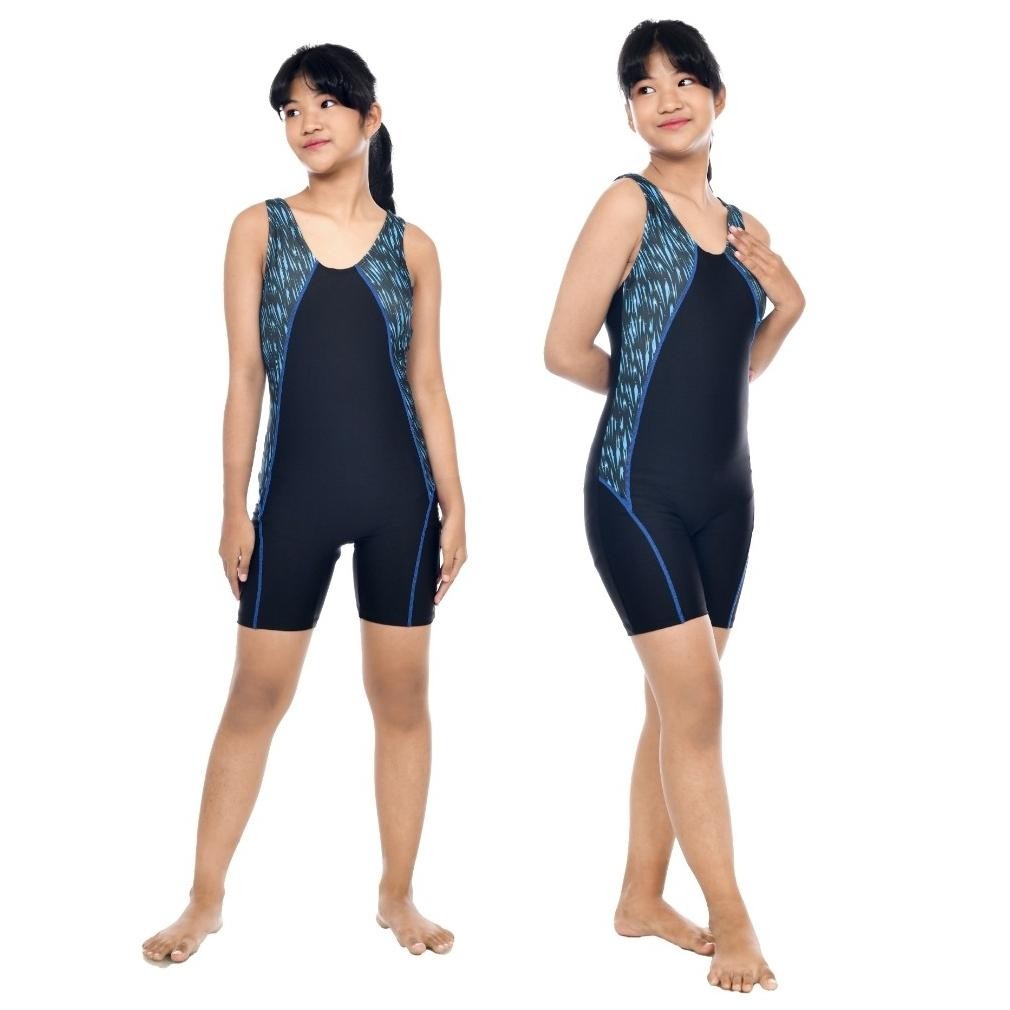 Baju Renang Atlet Perempuan/Baju Renang Anak Tanggung Usia 8-13 Tahun Diving Renang