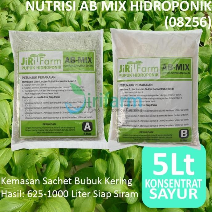 AB Mix 5L Konsentrat (Bubuk) Pupuk/Nutrisi Hidroponik Sayuran Daun [terbaik]