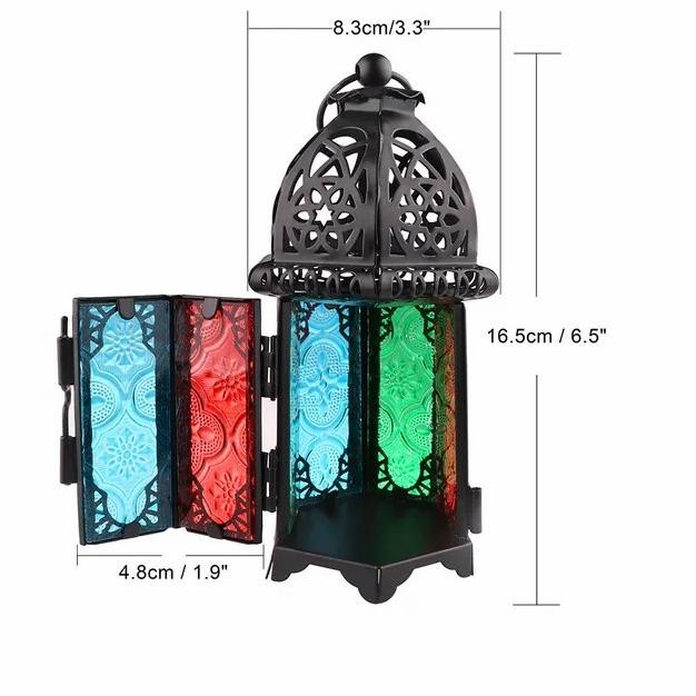 Tempat Lilin Model Lentera Gantung Maroko Lampu Lilin Lentera Kubah murah