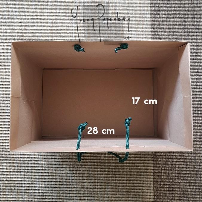 

see-97 Paper Bag / Tas Kertas Idul Fitri Hampers Lebaran Uk. 28x17x20 Model Landscape (1 Lusin) Premium