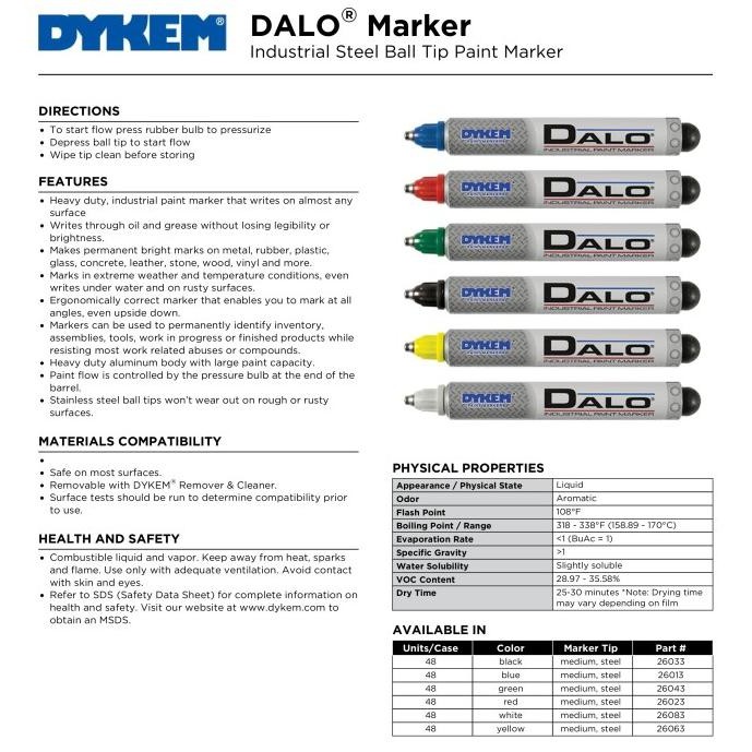 

STEEL MARKER DALO VARIANT COLOR 100% ORIGINAL