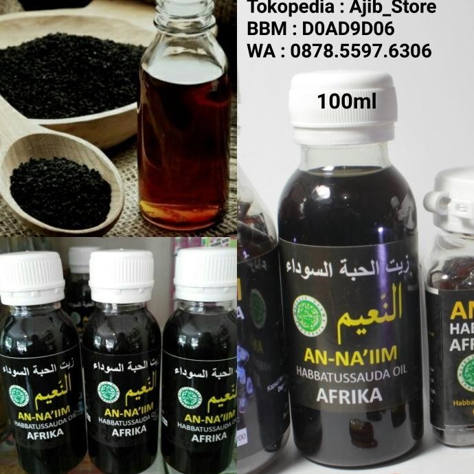 

100% AFRIKA Minyak Jinten Hitam An Na'iim/Habbatussauda/Black Seed Oil NUG