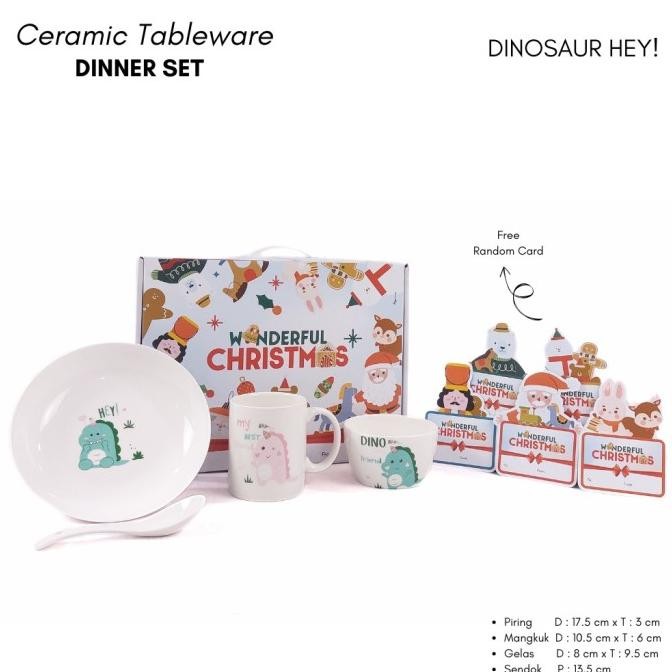 =+=+=+] christmas hampers natal ceramic piring set