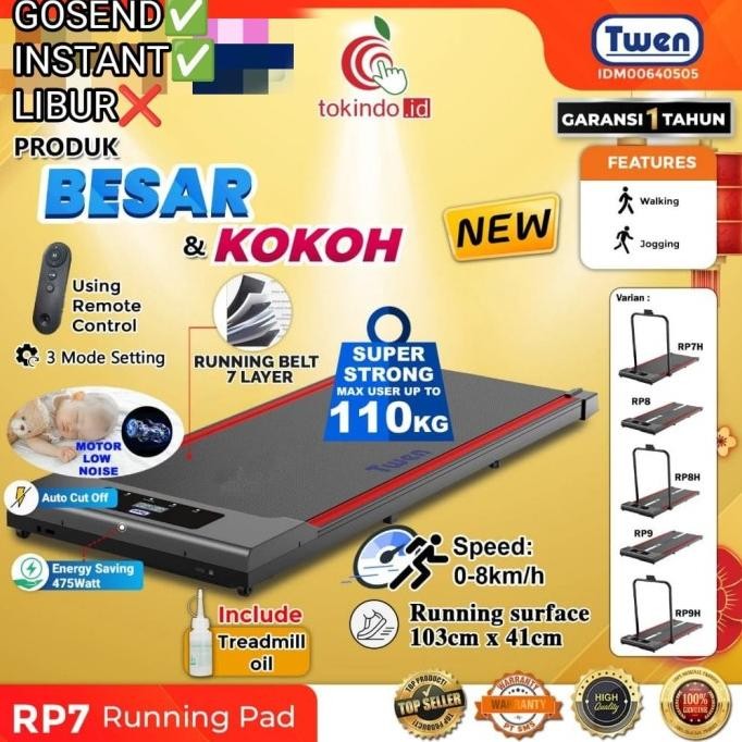 Treadmill Twen RP7 Treadmil Running Pad walking Pad listrik elektrik WAR