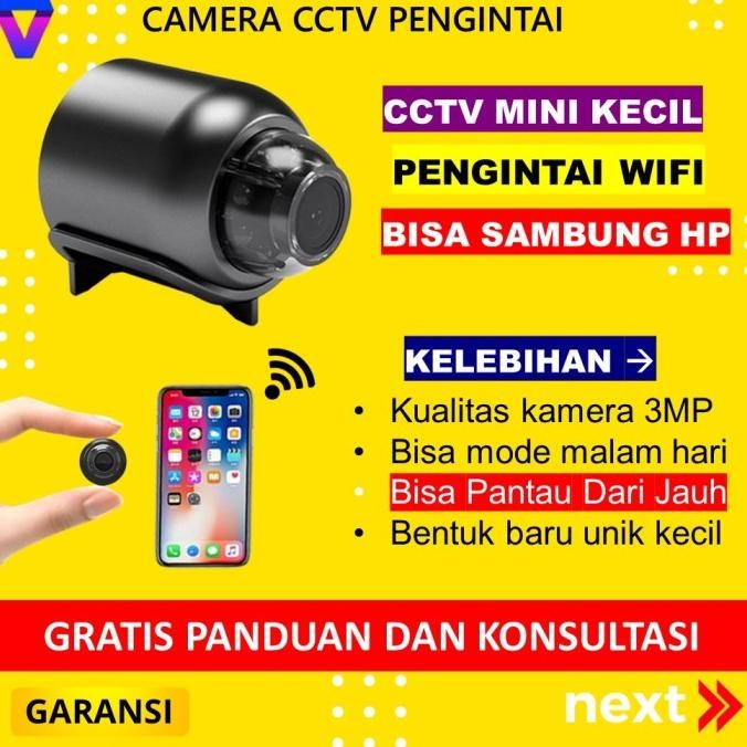 Kamera Pengintai Mini Wifi Wireless Bisa Jarak Jauh Spy Cam Hidden Camera CCTV Kecil Pakai Kabel Sam