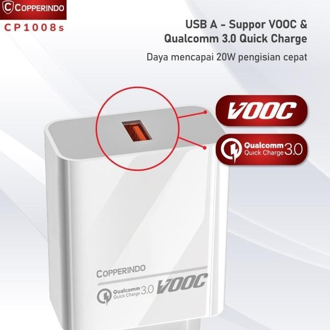 (Good) COPPER CHARGER UP TO 20 WATT ( TIPE CP 1008 )