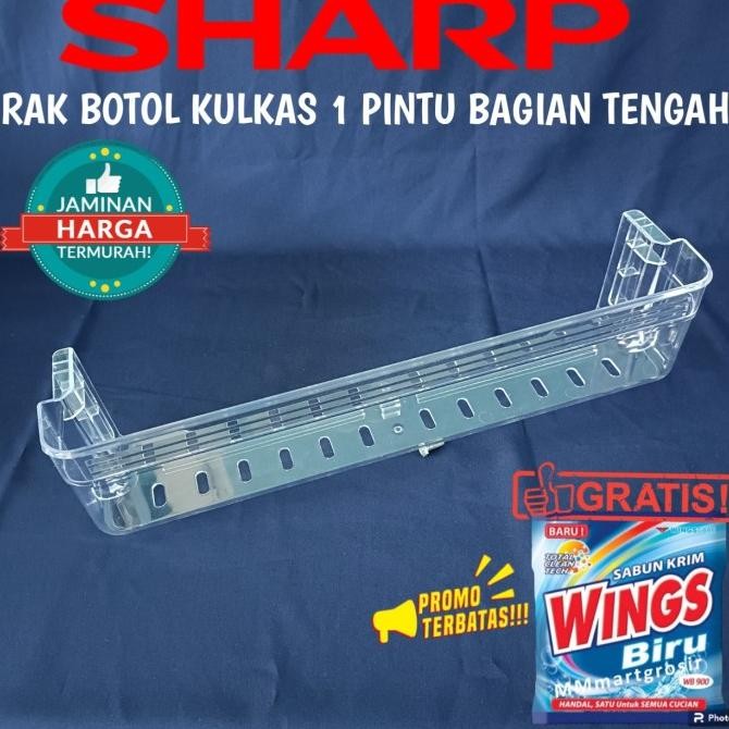 ___] RAK BOTOL KULKAS SHARP 1PINTU TYPE KULKAS TERBARU ORIGINAL