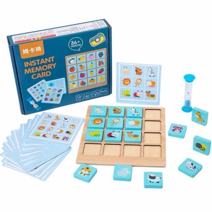 populer] instant memory card game mainan edukasi anak