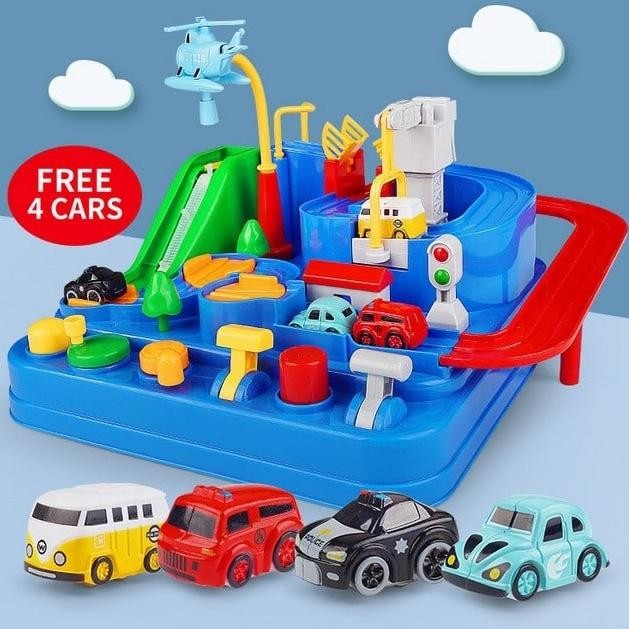 (:(:(:(] mainan track puzzle car adventure mini