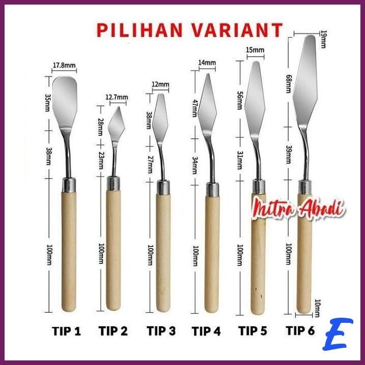 

| MTA | PISAU PALET / PALLETE LUKIS - SCRAPER SPATULA DEKORASI KUE