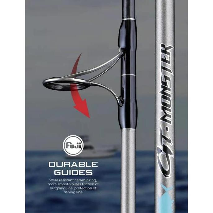 Sale Eupro Joran Pancing Spinning Gt Monster 240Cm Pe 6 Carbon Cross Wrap Full Fuji Cocok Untuk Popp