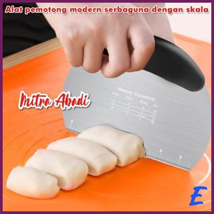 

| MTA | PISAU IRIS SKALA DOUGH / CUTTER PEMOTONG ADONAN STAINLESS STEEL
