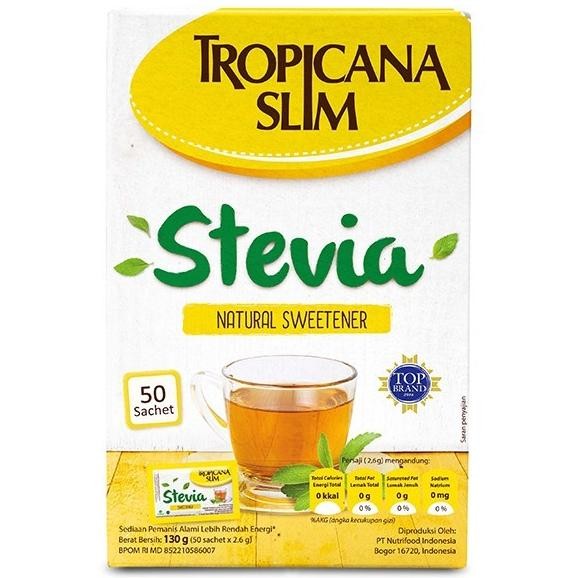 

Tropicana Slim Stevia Natural Sweetener 50 Sachet murah