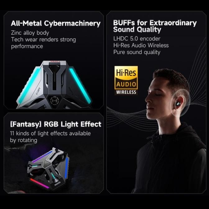 Murah Hecate By Edifier Gx05 Ultra-Low Latency Wireless Gaming Earbuds