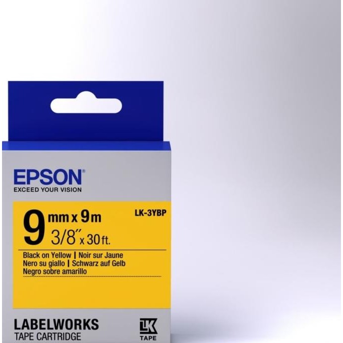 

Epson Label 9Mm Black On Yellow 9M Labelworks Tape Cartridge Lk 3Ybp Co