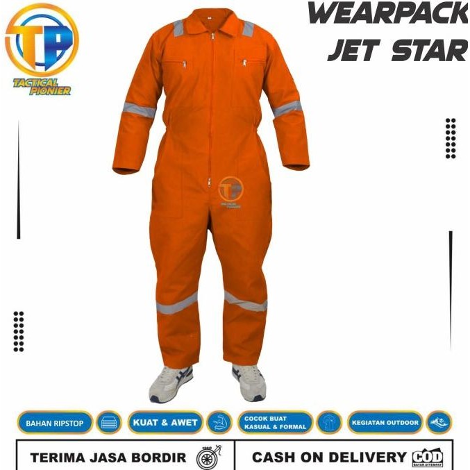 Wearpack Safety Terusan /Coverall Safety Scotlight/Baju Safety Abu Hitam Merah Navy Panjang Celana A
