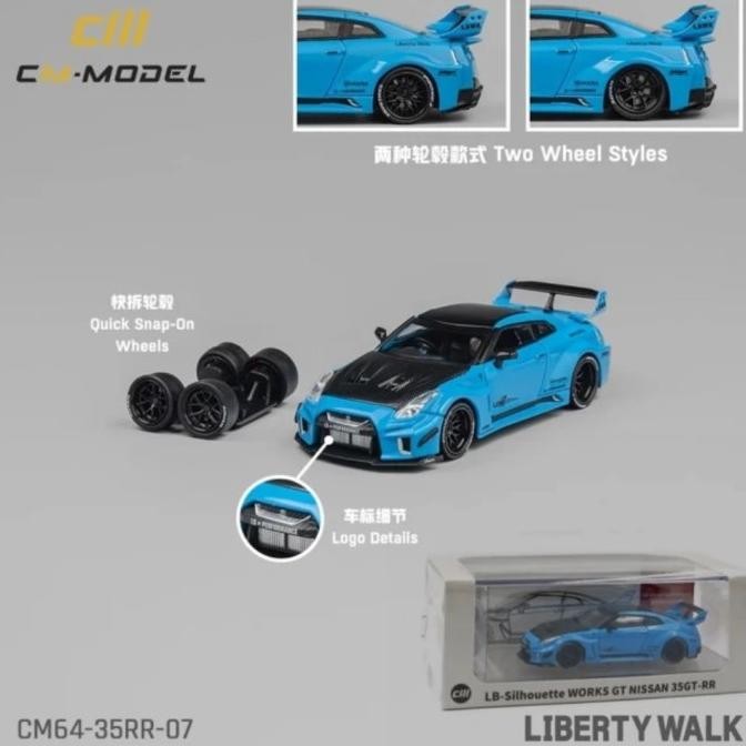 CM NISSAN LBWK GTR R35 BLUE