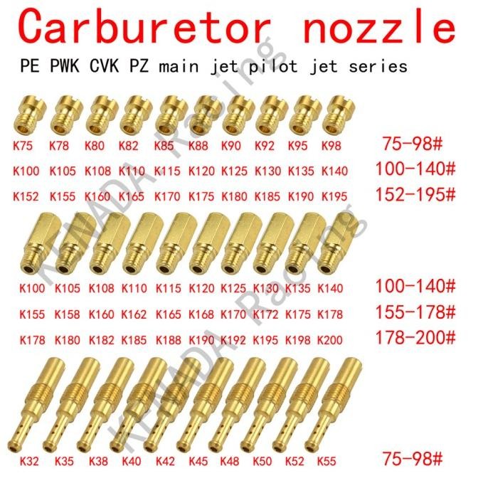 Main Pilot Jet Karbu Pwk Pe Pwl Pj Mj 20 Set Karburator Spuyer