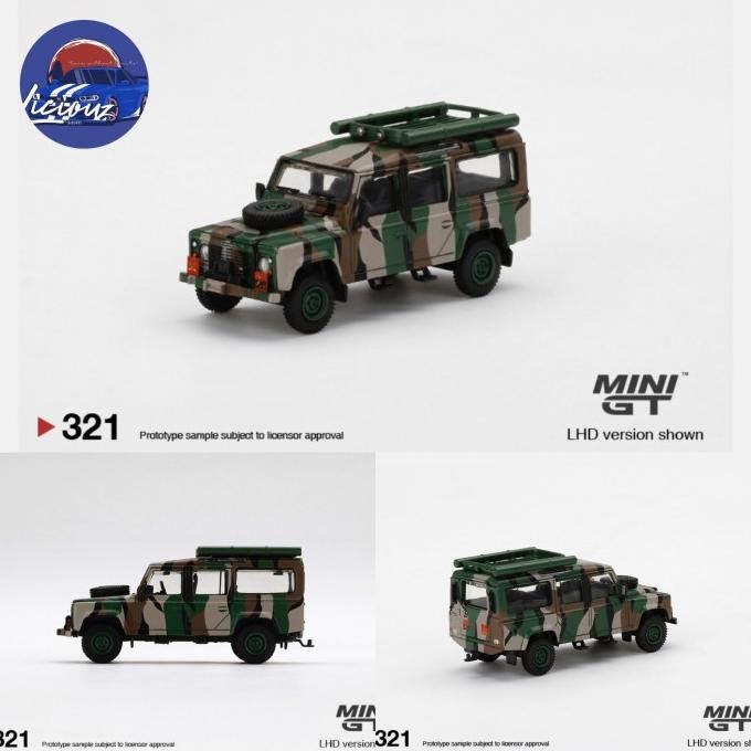MiniGT Land Rover Defender Malaysian Army Harimau Belang
