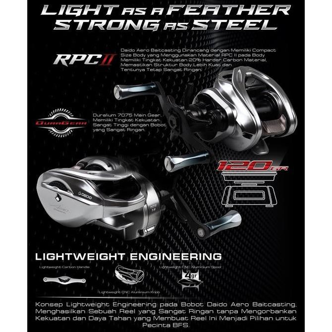 Promo Daido - Reel Aero Finesse Sw Baitcasting 150Xs Sw