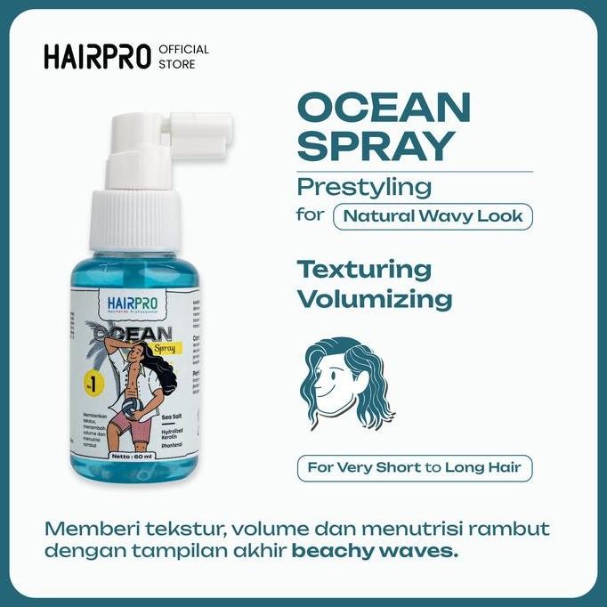 Hairnerds Professional - OCEAN SPRAY / Sea Salt / 60 ml murah
